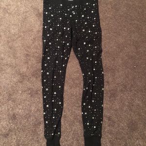 old navy black starred leggings